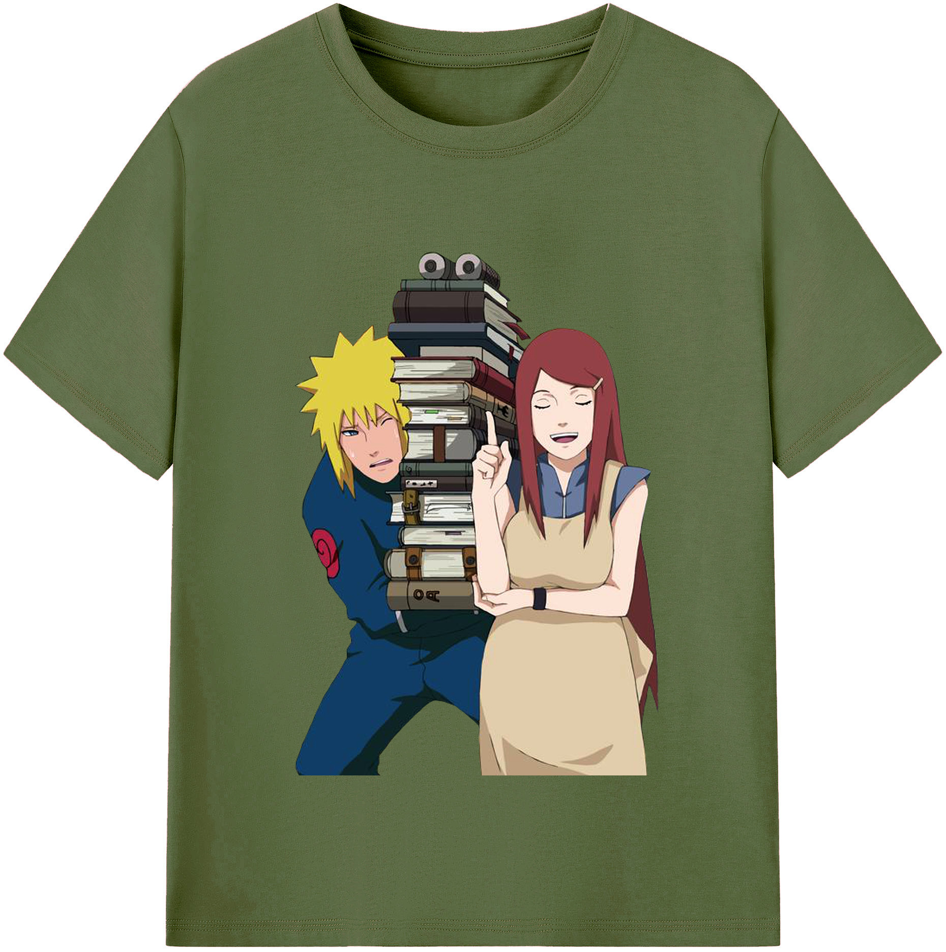 （画像用） NARUTO -ナルト- 波風 ミナト Namikaze Minato 綿100％半袖Tシャツ（フロントプリント）